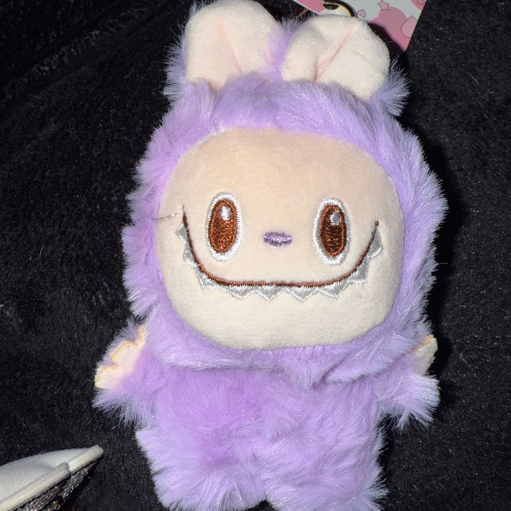Purple Labu Monster Plush Handbag Charm